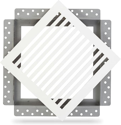 SilhouEase SE10 Magnetic Exhaust Fan Cover & Removable Return Vent, Flush Mount by LuxairyVents