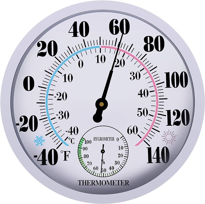Indoor Outdoor Thermometer Hygrometer by Lirches