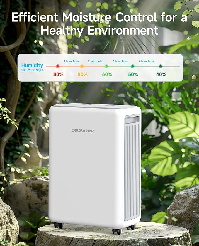 2000 Sq. Ft Dehumidifier for Basement, 30 Pint Dehumidifiers for Home, Bedroom - Image 3