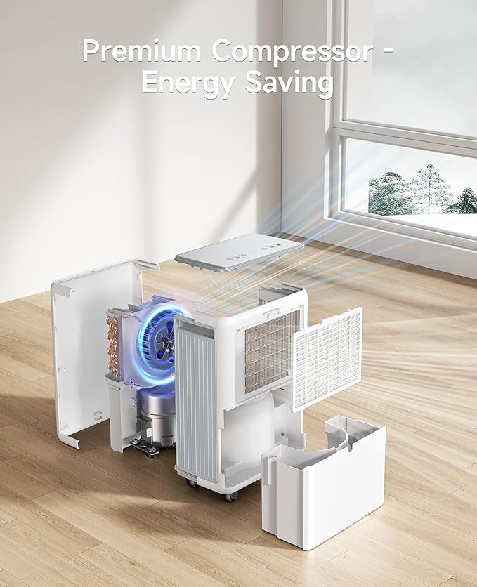 2000 Sq. Ft Dehumidifier for Basement, 30 Pint Dehumidifiers for Home, Bedroom - Image 7