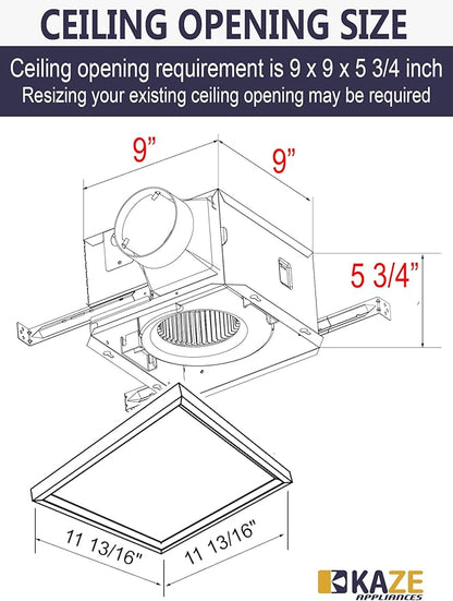 SNP100HL9 | 100 CFM | 0.8 Sone | Energy Star Certified | Humidity Sensing | - Image 7