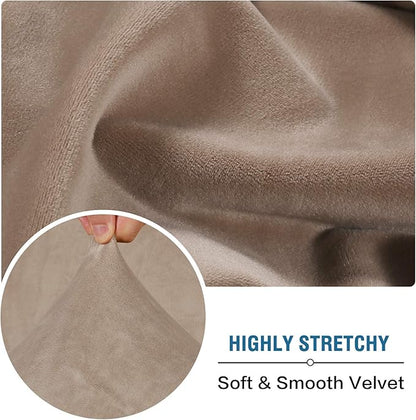 H.VERSAILTEX Velvet Stretch Couch Cushion Cover Plush Cushion Slipcover - Image 5