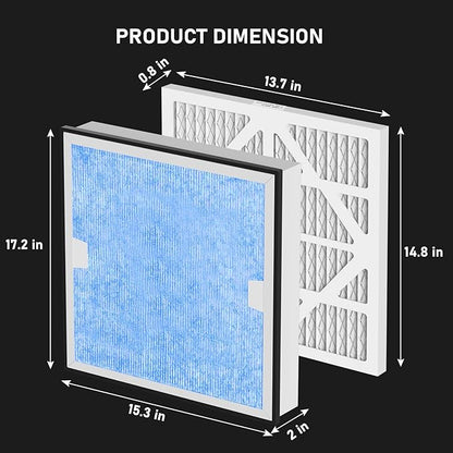 Carmerny HEPA 550 & Activated Carbon MERV-13 Pre-Filter Replacement Set - Image 3