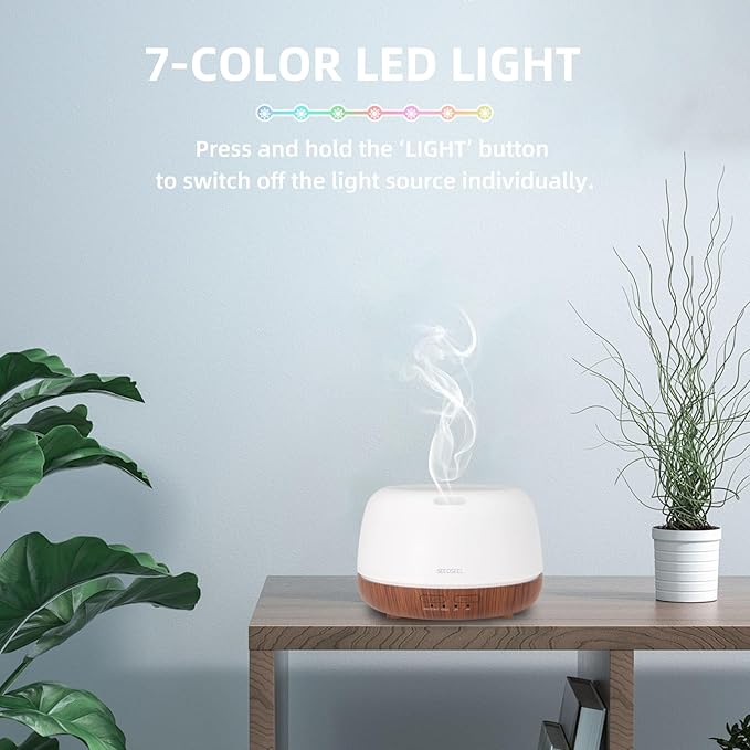 300ML Essential Oil Diffuser, Mini Aromatherapy Diffuser - Image 7
