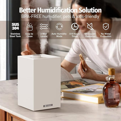 Stainless Steel Humidifier, Cool Mist Humidifiers - Image 2
