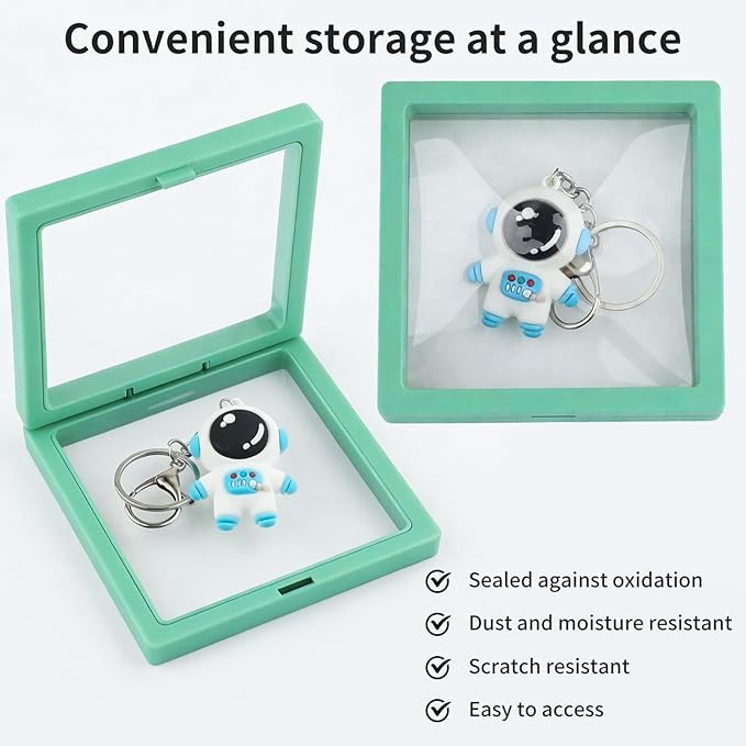 20 Pcs 3D Floating Display Case 4.3x4.3x0.8inch, Challenge Coin Display - Image 5