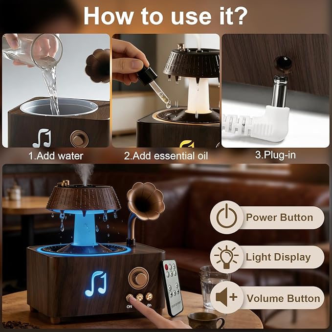 Morbou Raindrop Aroma Diffuser Room Humidifier - Image 7
