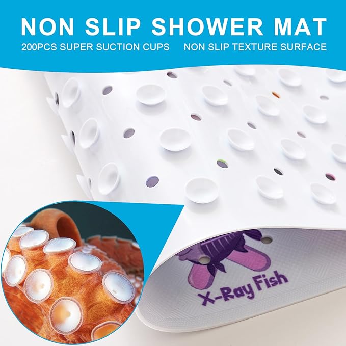 XIYUNTE Baby Bath Mat for Tub Non Slip Kids Bath Mat - Image 3