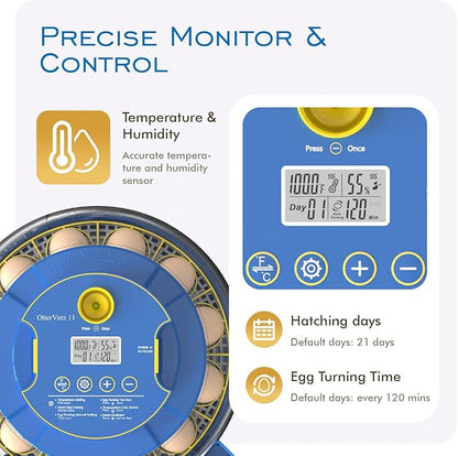 OtterVerz 11 Egg Incubators for Hatching 18-36 Chicken/Quail/Turkey Eggs - Image 2