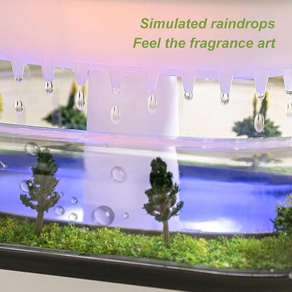 Rain Diffuser 250ML Essential Oil Diffuser, Cloud Humidifier Rain Water Drip - Image 2