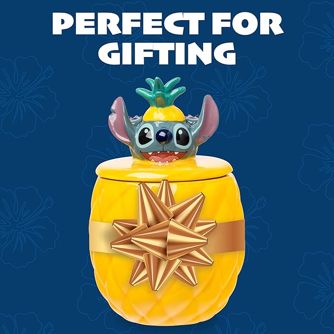 Silver Buffalo Disney Lilo and Stitch Pineapple Tropical 3D Sculpted Ceramic - Image 8