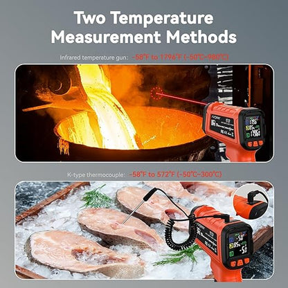 Laser Thermometer -58°F to 1796°F, Dual-Mode Infrared Thermometer Temperature - Image 5