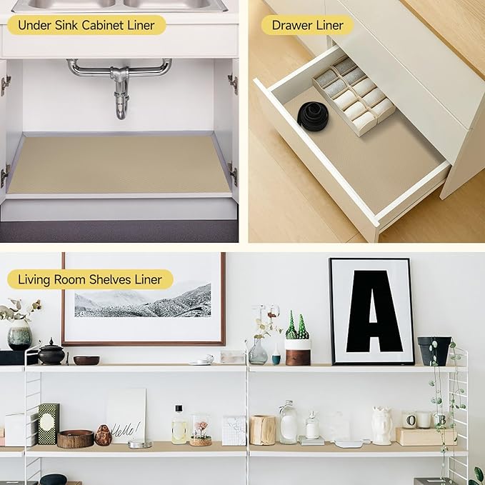 WochiTV Adhesive Shelf Liner 11.8 X 360 Inches Peel and Stick Kitchen Liner - Image 8
