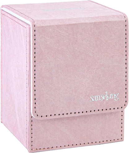 Magic Card Deck Box for MTG Single Deck Card Box fits 100+ TCG Sleeved Cards by Sanseking