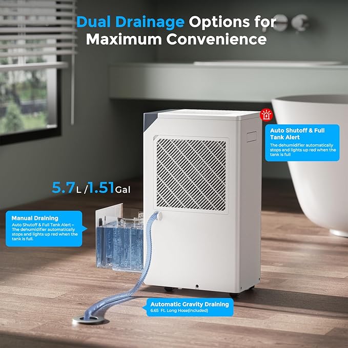 4500 Sq.Ft. Most Efficient Energy Star 2025, Max 80 Pint/D Smart Compressor - Image 5