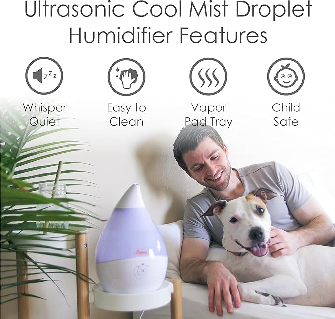 Crane Teardrop Ultrasonic Cool Mist Humidifier - Image 2