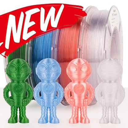 AMOLEN Rapid PETG Transparent 3D Printer Filament 1.75mm +/-0.02mm, 500mm/s - Image 8