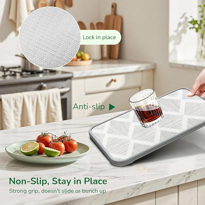 Shelf Drawer Liner for Kitchen Cabinets Non-Adhesive Shelf Liner Paper Non-Slip - Image 2
