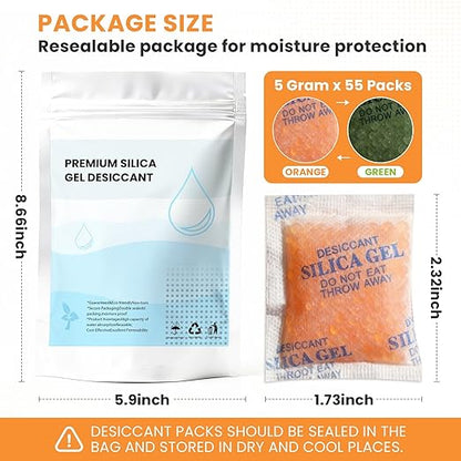 Vrurc Color-Indicating Silica Gel Desiccant Packets – 5 Gram Food-Grade Premium - Image 5