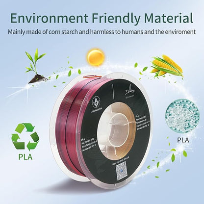 PLA 3D Printer Filament, Triple Color Silk PLA Filament, Dimensional Accuracy - Image 4