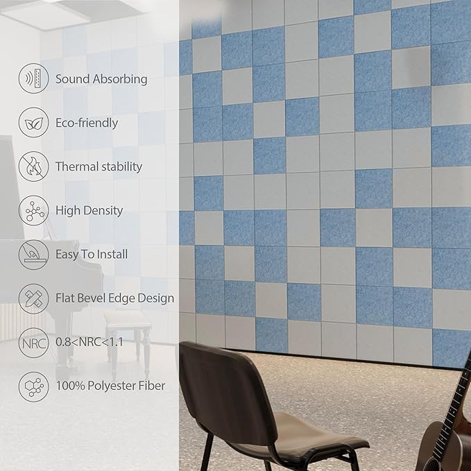 12 Pack Acoustic Panels Self Adhesive Sound Proof Foam, High Density Sound - Image 5