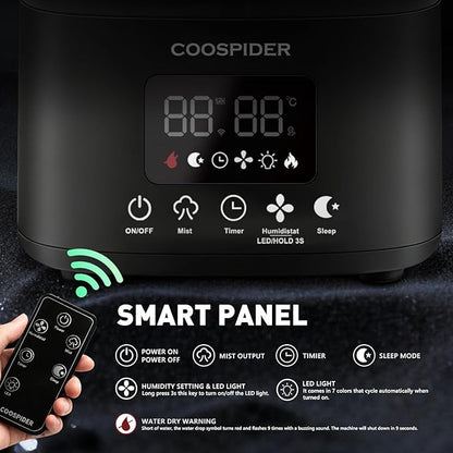 Coospider 5L Humidifier for Indoor Plants, Top Fill Humidifier for Grow Tent - Image 7