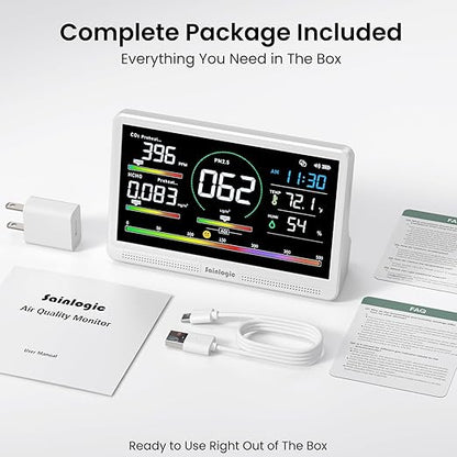 Sainlogic 16 in 1 Professional Air Quality Monitor Indoor - Image 7