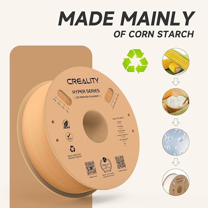 Official Creality Hyper PLA Filament 1.75mm, High Speed PLA 30-600mm/s Rapid 3D - Image 5