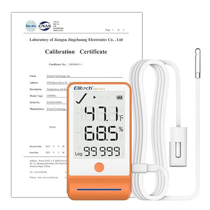 Elitech GSP-6G Bluetooth Data Logger Temperature Humidity by Elitech