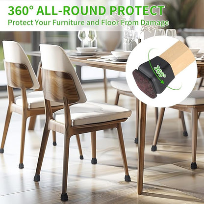 16PCS Extra Small Chair Leg Floor Protectors, Chair Leg Protector - Image 2