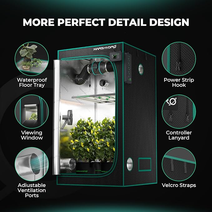 MARS HYDRO 2.3x2.3 Advanced Grow Tent, - Image 7