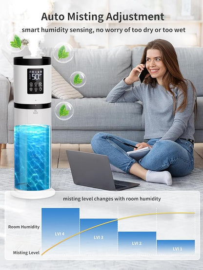 8L Humidifiers for Bedroom, 30dB Quiet, 500ft² Coverage, 60H Runtime, Top Fill - Image 8