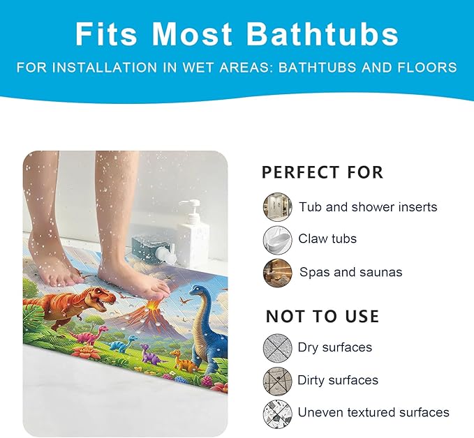 XIYUNTE Baby Bath Mat for Tub Non Slip Kids Bath Mat - Image 8