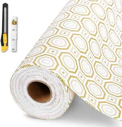 Drawer and Shelf Liner for Kitchen Cabinet, Non-Adhesive Cabinet Liner 24in x by GTJ