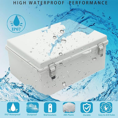 Waterproof Outdoor Electrical Box Junction Box Weatherproof IP67 ABS Plastic - Image 2