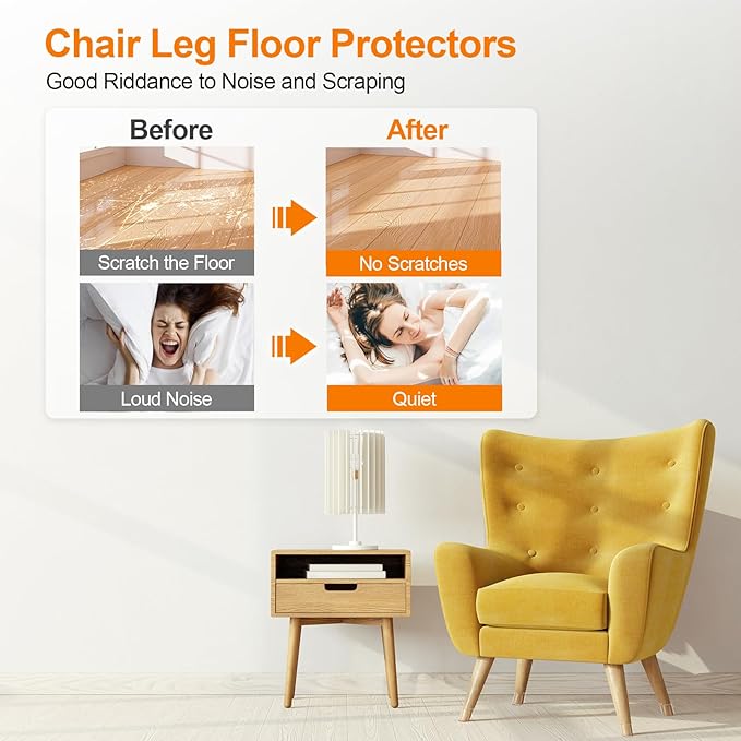36Pcs Silicone Chair Leg Floor Protectors, Floor Protectors - Image 2