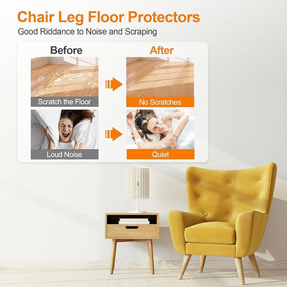 36Pcs Silicone Chair Leg Floor Protectors, Floor Protectors - Image 2