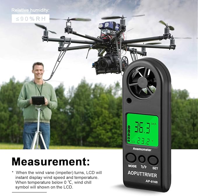 Anemometer Handheld Wind Speed Meter - Image 7