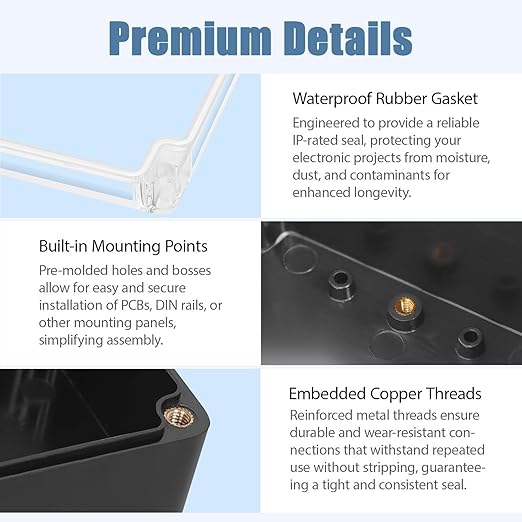 LeMotech Electrical Box Clear Cover Project Box IP65 Waterproof Junction Box - Image 5