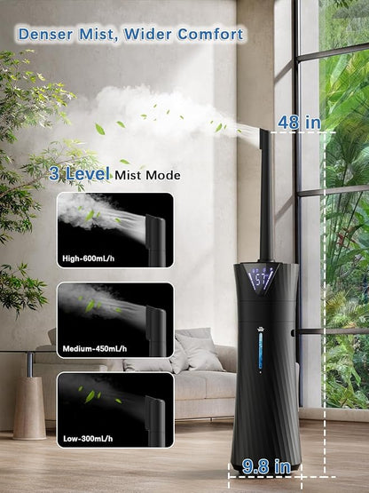 17L/4.5Gal Humidifier Large Room, Smart Quiet Ultrasonic Cool Mist Humidifiers - Image 6