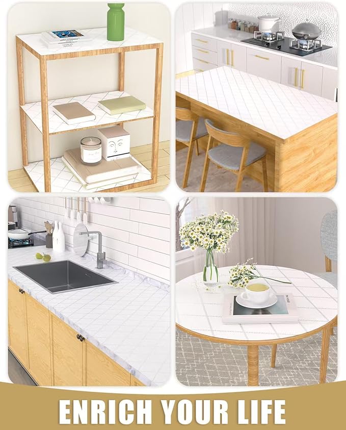 Shelf Liners for Kitchen Cabinets Non-Adhesive, Non-Slip Thickened Shelf Paper - Image 8