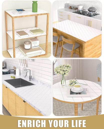 Shelf Liners for Kitchen Cabinets Non-Adhesive, Non-Slip Thickened Shelf Paper - Image 8