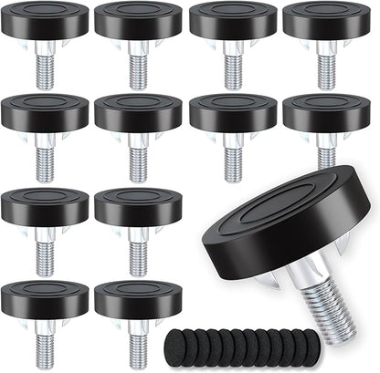 Adjustable Leveling Feet: 12pcs, M6 T-Nuts & Floor Protectors, Heavy Duty by Unknown
