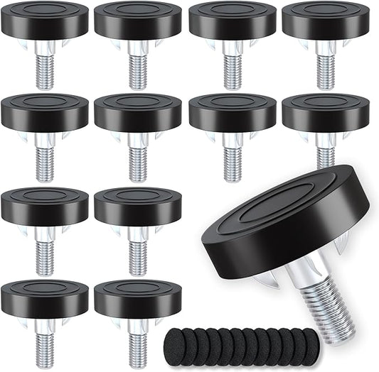 Adjustable Leveling Feet: 12pcs, M6 T-Nuts & Floor Protectors, Heavy Duty by Unknown