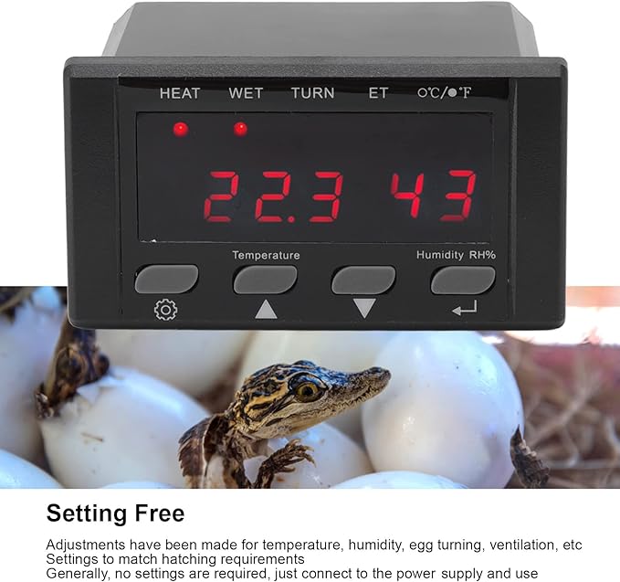 Digital Temperature Controller, 220V/110V Automatic Egg Incubator Thermostat - Image 4
