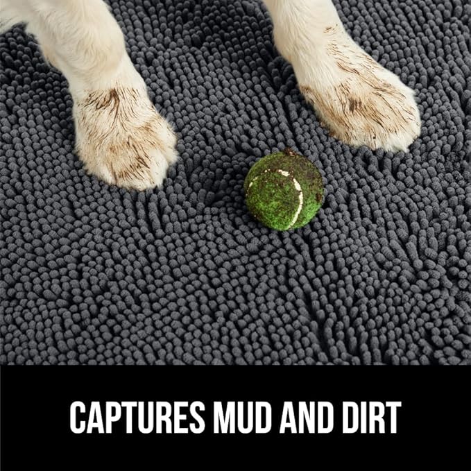 GORILLA GRIP SOAKSTOPPER Dog Door Mat, 36x24 Machine Washable Rug Absorbent - Image 3