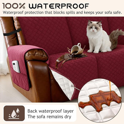 Arfntevss Waterproof Recliner Sectional Couch Covers - Image 2
