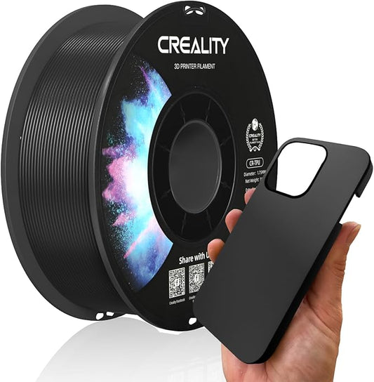 2025 Official Creality TPU Filament 1.75mm Black, Flexible 95A TPU 3D Printer by Creality