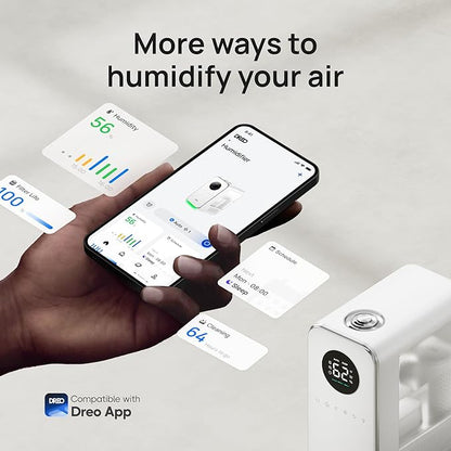 DREO Humidifiers for Bedroom, Top-filled Smart Quiet Cool Mist Humidifier for - Image 6