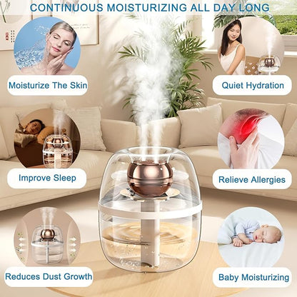 JINGYAN Dreamzy 3L Ultrasonic Cool Mist Humidifier - Image 3